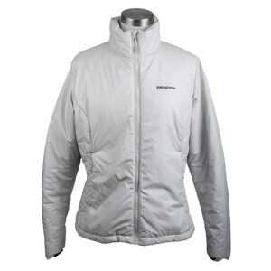 Patagonia Light Gray Full Zip Jacket with Primaloft Insulation - Women’s Medium